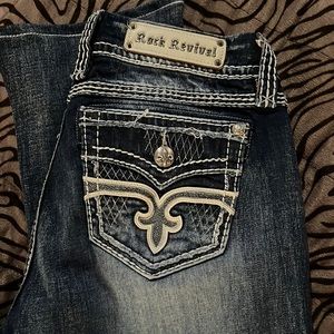 Rock Revival Lonnie Easy Boot Cut Jeans, size 32